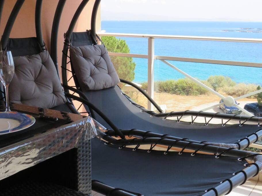Bel App T2 En Bord De Mer Vue Sanquinaires Piscine Аяччо Экстерьер фото